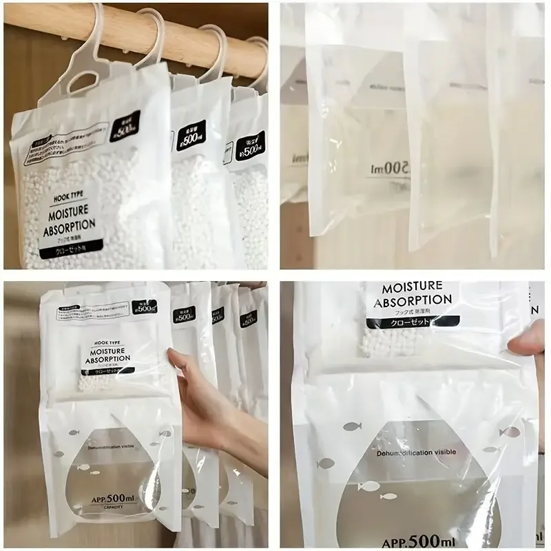 1/5/10PCS Large Dehumidification Bags Moisture Absorbing Breathable Mold Proof Used for Wardrobe and Household Dehumidification 5