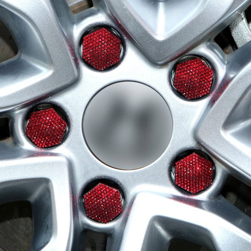 20Pcs Lug Nut Cover Black Flexible Fit 17/19/21mm Car Wheel Caps Universal Protection Covers car wheel caps