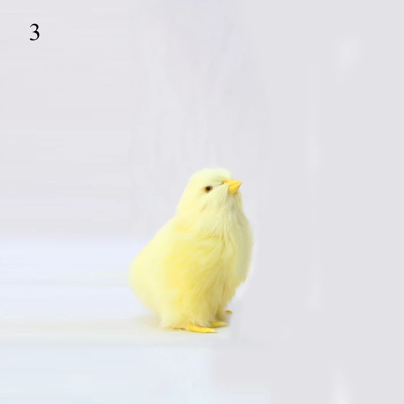 Chick Rabbit Plush Toy Children Cognition Chicken Model Figurine ...