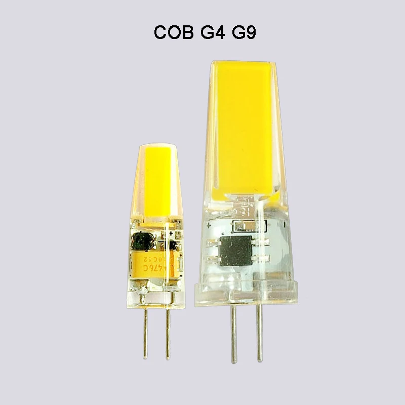 

COB LED Bulb Lamp Light G4 G9 AC 220V AC/DC 12V High Brightness Spotlight