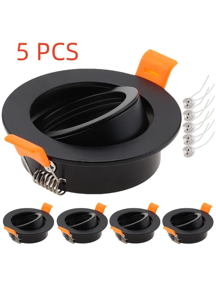 5 Pcs Recessed Downlight Ceiling Lamp MR16 LED Embedded Spotlight Living Room Bedroom Aisle Home Lighting