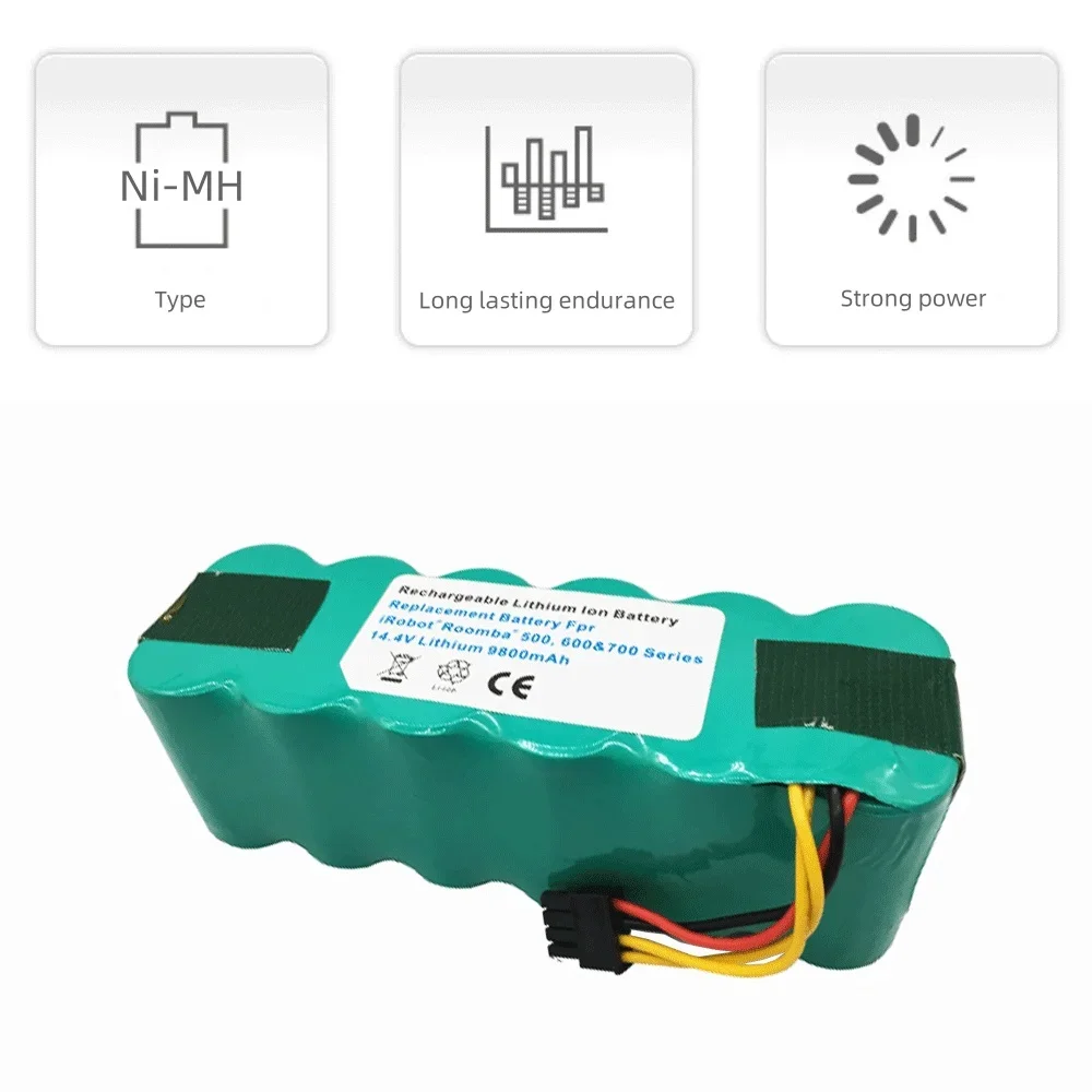 

Аккумуляторная батарея для робота-пылесоса Panda/Haier/Ecovacs /Dibea, 14,4 В, 4800/6800/9800 мАч