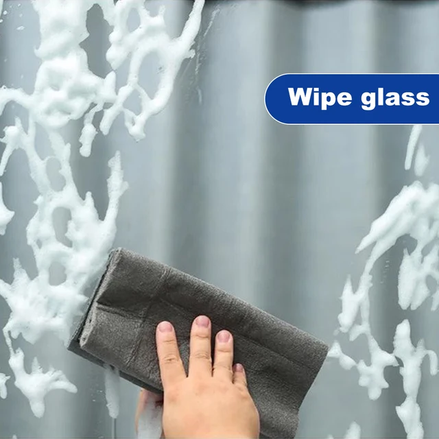 Chiffon de nettoyage magique plus épais 30x30cm, chiffon en microfibre pour  vitres, lingettes de cuisine à domicile - AliExpress