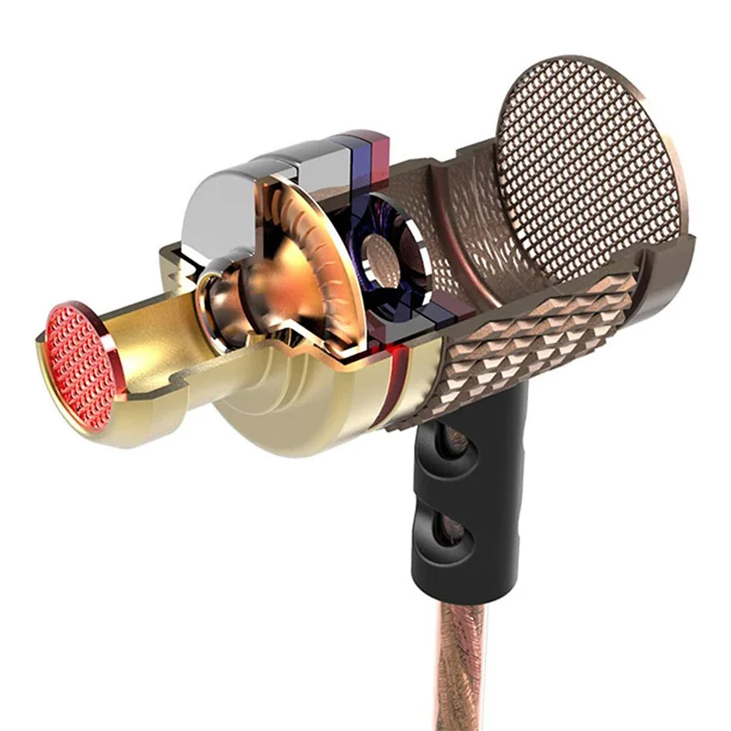 Cuffie cablate da 3,5 mm Cuffie intrauricolari Auricolari cablati con microfono Auricolari stereo bassi Cuffie sportive - immagine 5