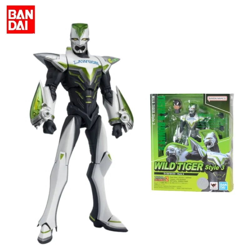 

Bandai TIGER & BUNNY 2 Style 3 Anime Figure S.H.Figuarts Kotetsu T. Kaburagi Action Figure Toys For Kids Gift Collectible Model