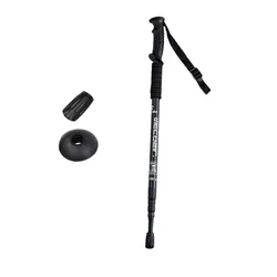 Ultralight Adjustable Aluminium Trekking Poles for Nordic Walking and Hiking (1PC Black)