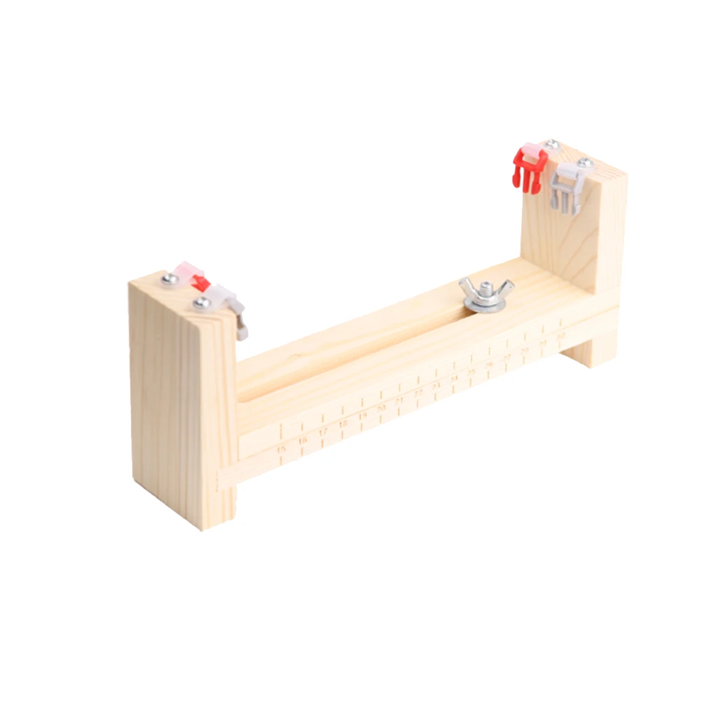 Gabarit En Bois Réglable Pour Fabrication De Bracelets - Outil De Tressage à La Main Avec 2 Pinces - DIY Bijoux, Porte-clés