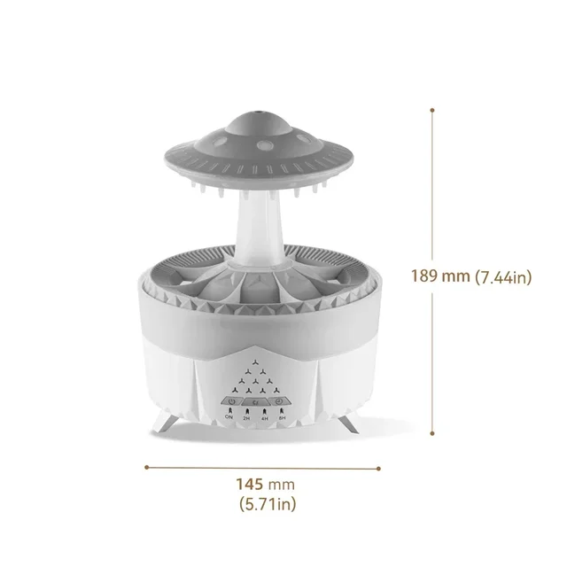 Remote Control Umbrella Waterdrop Aromatherapy Machine Ultrasonic Air Humidifier with LED Light for Home Aroma Diffuser 6