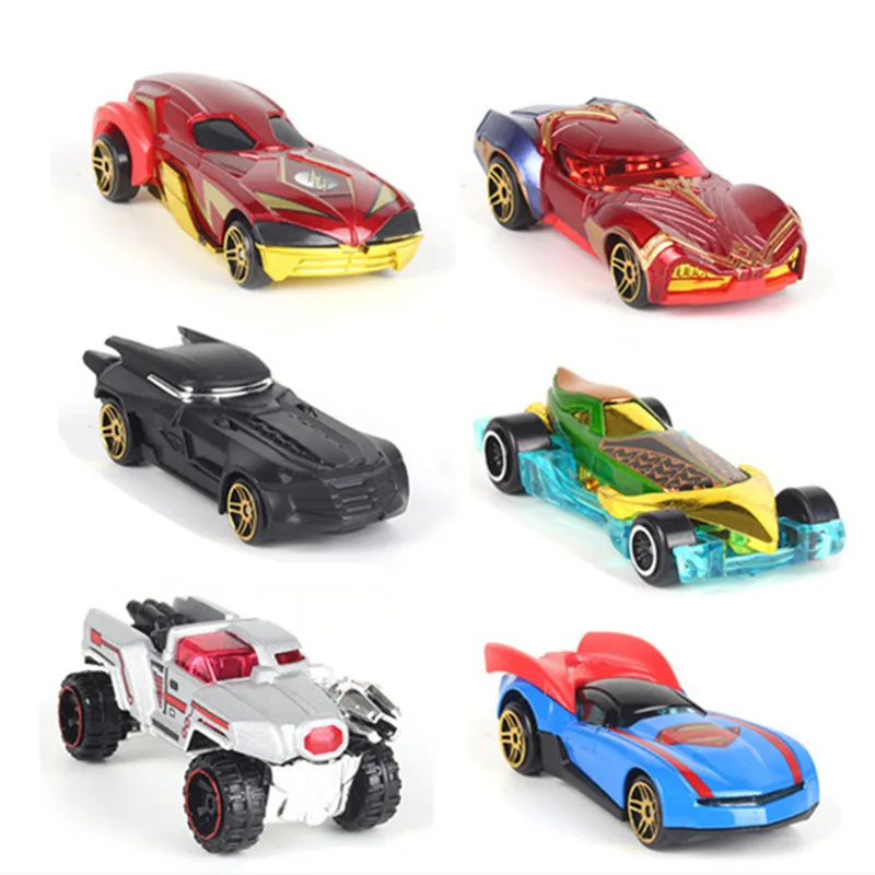 Disney Marvel Superhero Alloy Racing Car Set, Avengers Batman