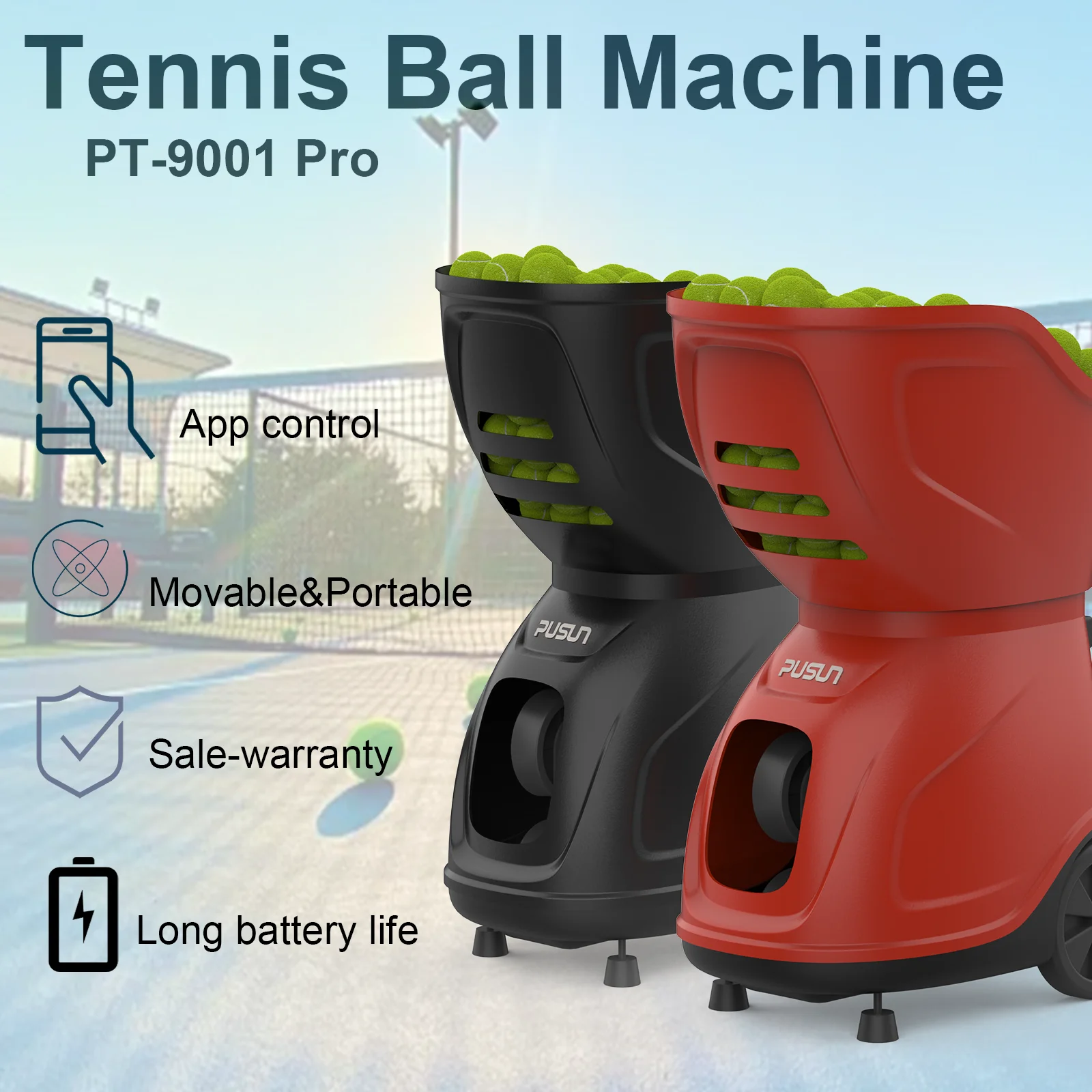 PUSUN PT-9001 Tennis Ball Machine 1