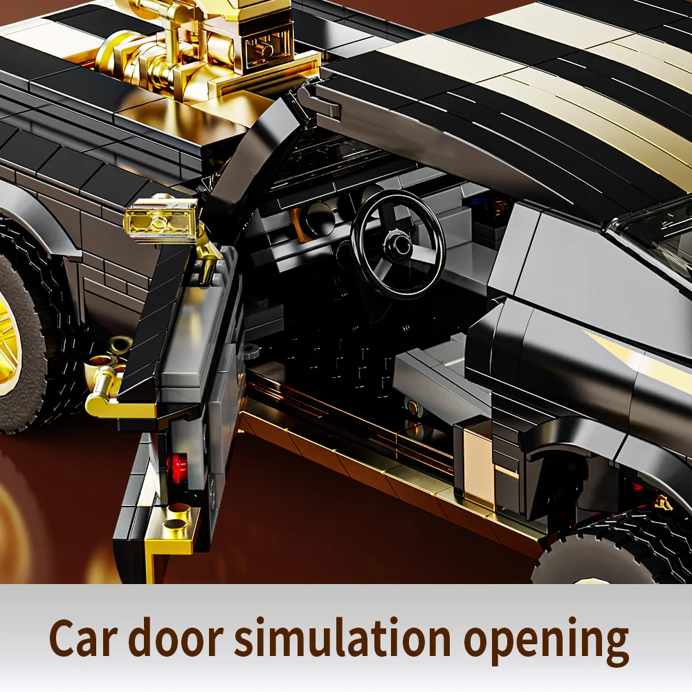 Innovations-Experte Ford Sportrennwagen Modellbausatz Bausteine DIY Spielzeug für Kinder Erwachsene Geburtstags- und Weihnachtsgeschenke – Detail 8
