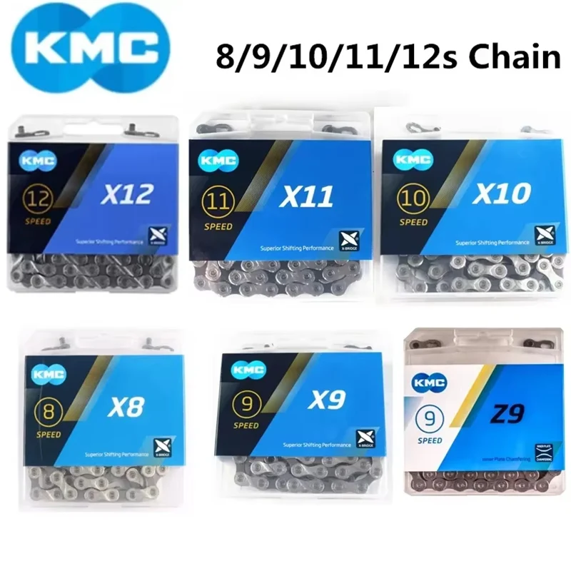 KMC X11 X10 X9 Z9 X8 Bicycle Chain 128L 6 7 8 9 11s Bicycle Chain