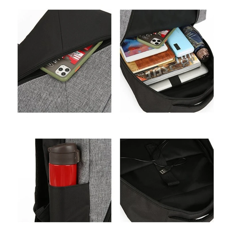 3pcs Backpack Shoulder Bag Pencil Case School Bookbag Daypack for Teenager