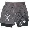Men's Compression Shorts Anime Demon Slayer Print Beach Shorts Gym Fitness Running Quick Dry Short Pants Summer Print Sportswear 4