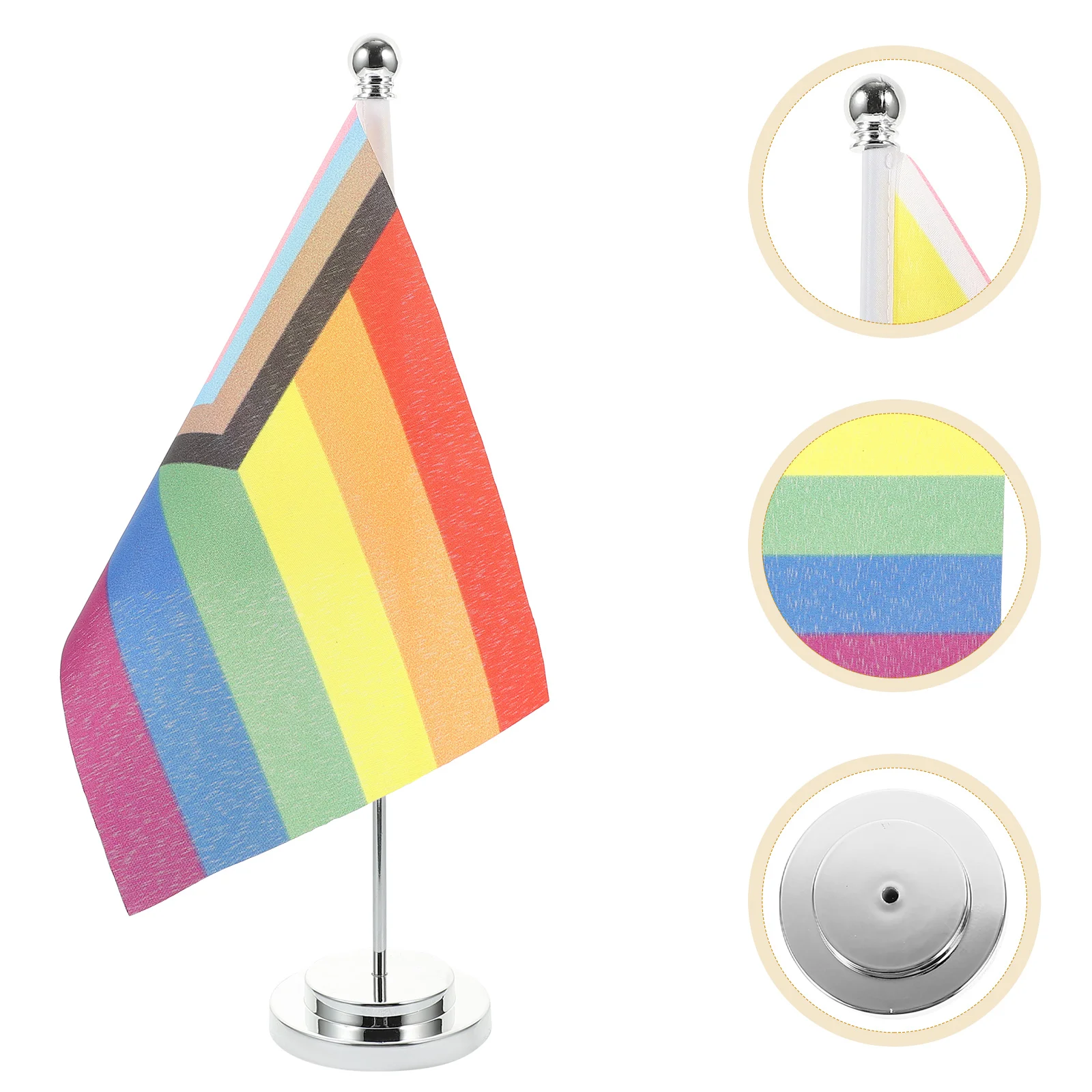 Decor Rainbow Single Pole Table Runner Pride Flag Flags Banner Decorate Gay's Support