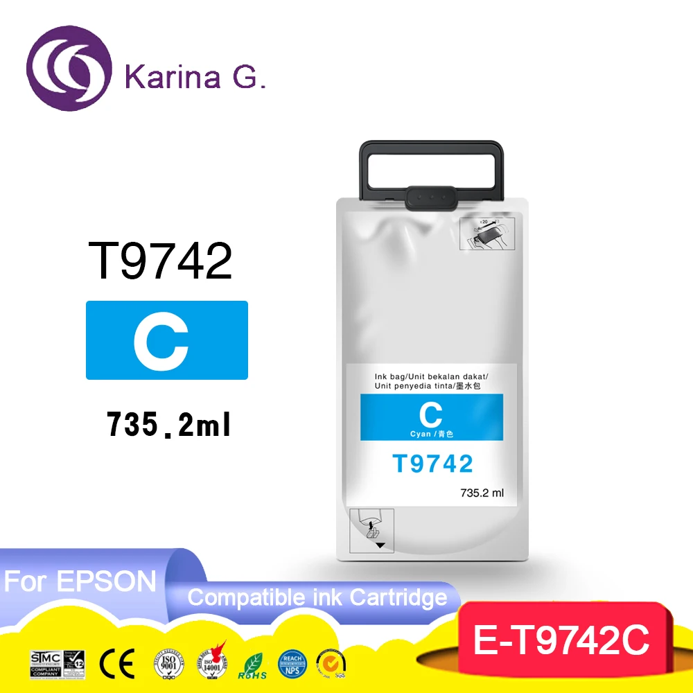 For  C869 T974 T9741 T9742 T9743 T9744 Premium Color Compatible Ink Bag Cartridg