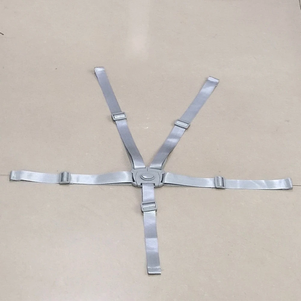 Ceinture de sécurité pour chaise de salle à manger pour enfants, 5 points, ceinture de sécurité pour bébé, sangle de chaise haute réglable pour sièges d'enfant, chaises hautes