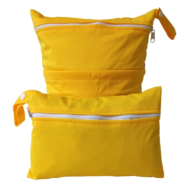 3 Wetbag Pannolini Riutilizzabili - Borse Impermeabili Per Pannolini Con Zip, Per Viaggi E Gym - Foto 4