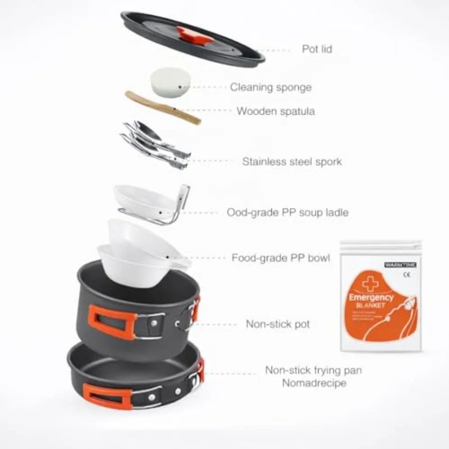 12-Piece Camping Cookware 5