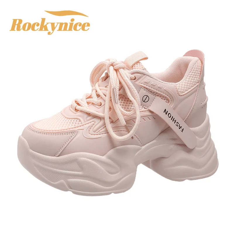 

Women's Breathable Mesh Sneakers Platform Non Slip Sports Running Shoes for Women 2023 Spring Autumn Casual Chunky Shoes Woman