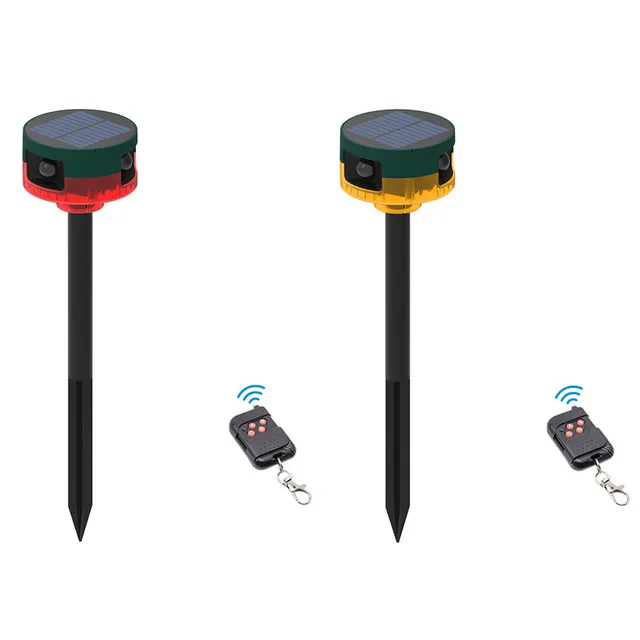 Napelemes Galamb Madárriasztó Villogó Fényű 1200Mah Vadállat-Repeller 360 Fokos Indukciós Riasztás Ip55 A Vaddisznó Nyúl Szarvasához - Image 5