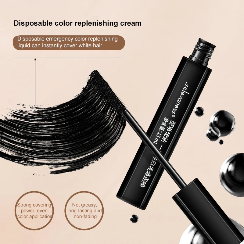 Instant Touch-Up Hair Color Pen: New Black Brown for Fast Gray Root Coverage