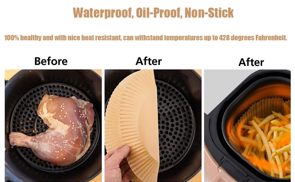 Air Fryer Parchment Paper Liners Non-Stick Disposable