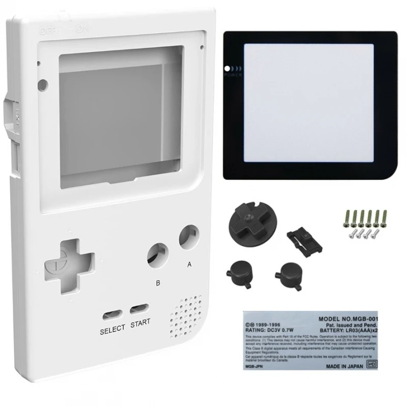 Per Nintendo Game Boy Pocket White White Gbp Custodia Sostitutiva Compatibile # Nintendo Game Boy Pocket (Mgb-001)