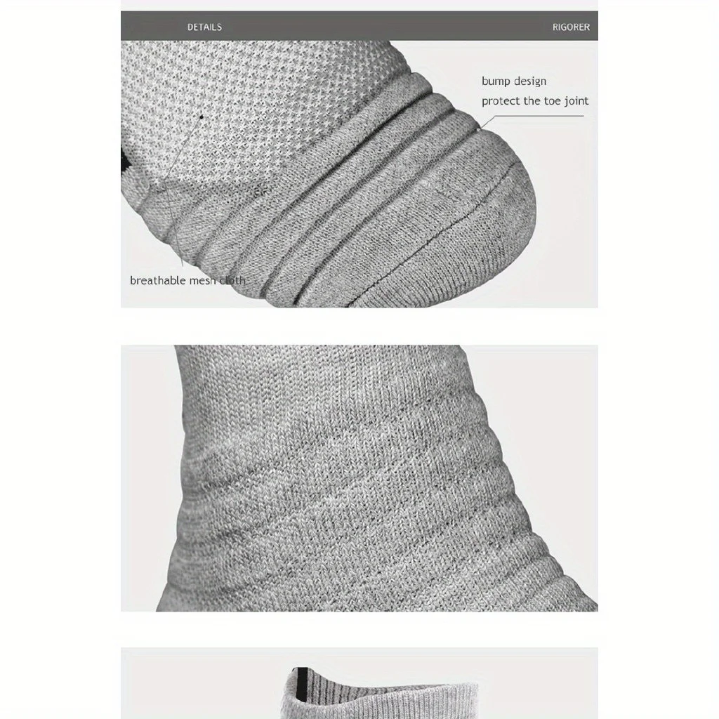 3 paare/los Herren socken Kompression strümpfe atmungsaktive Basketball-Sport-Rad socken feuchtigkeit transportierende hochela tische Schlauchs ocken – Detail 28