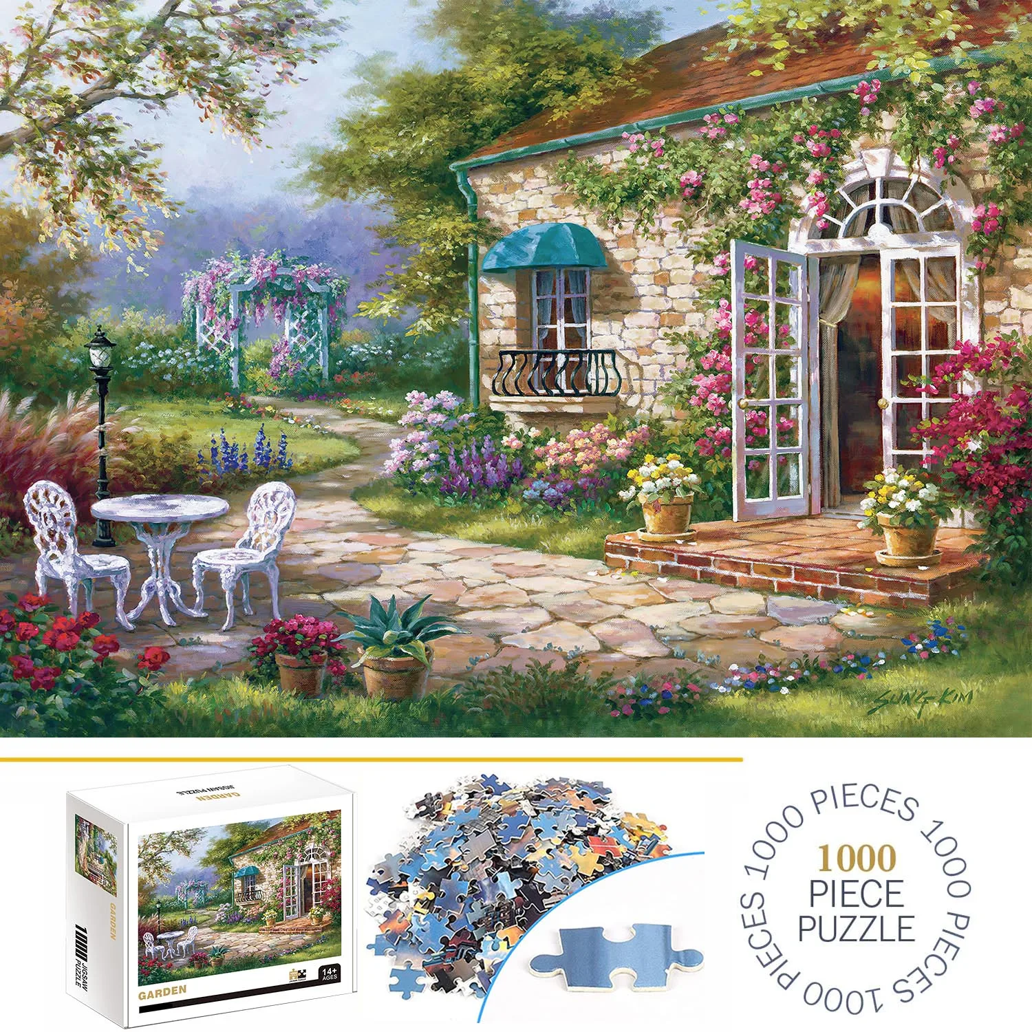 Garden Jigsaw Puzzles Adults Home Decor Games Family Fun Floor Puzzles Educational Toys 1000 Pieces 3441580 jigsaw puzzles,wooden jigsaw puzzles,wooden puzzle toys,educational puzzles,mini jigsaw puzzle