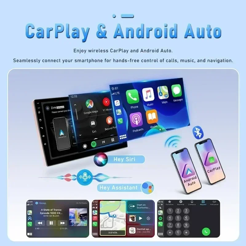 Srnubi 2Din Android Car Radio Multimidia Video Player Car Stereo For Peugeot 206 206CC 206SW C2 2001-2008  Carplay dvd Head Unit — view 3
