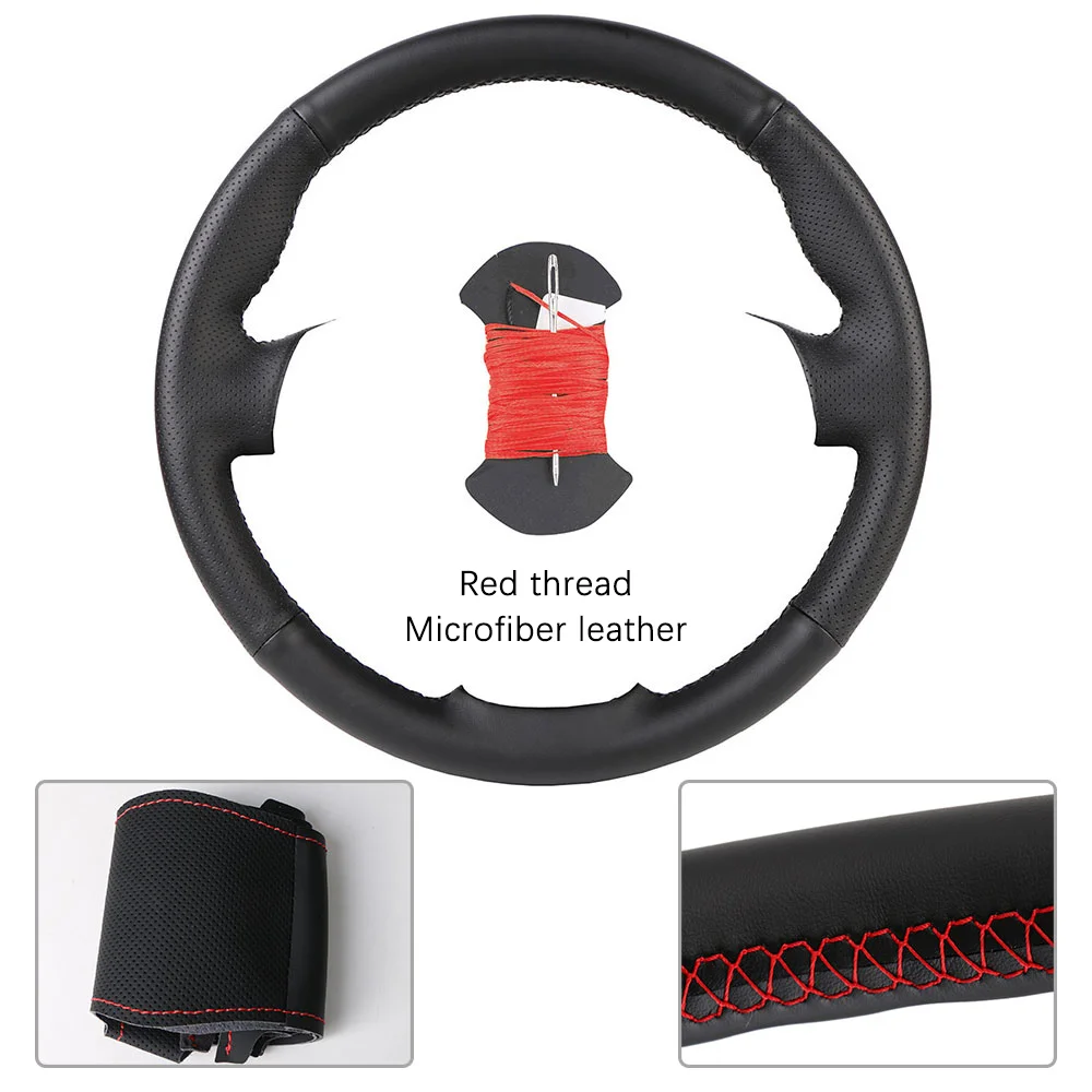 Customized Car Steering Wheel Braiding Cover - Premium Leather Wrap Accessory