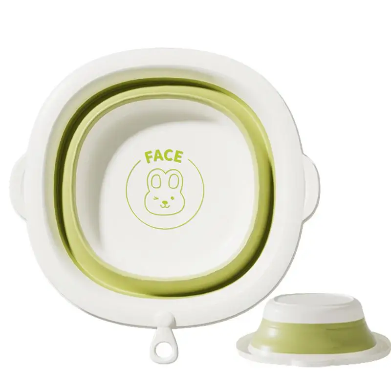 Small Wash Basin Compact Hand Wash Basin Non-slip Foldable tub Kids for Home School Student Dormitory