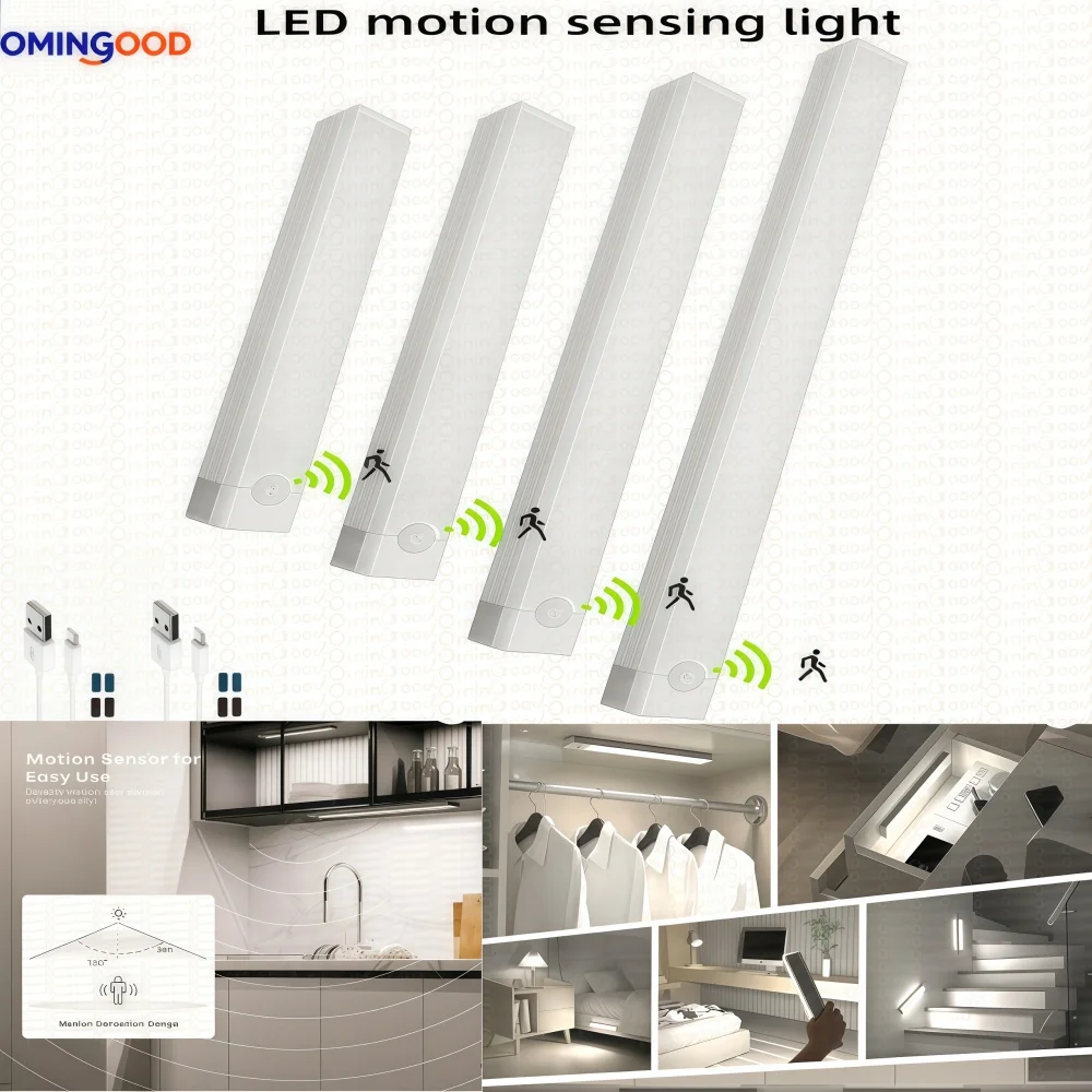 2Pcs Veilleuse Avec Détecteur De Mouvement, Lampe Led De Placard