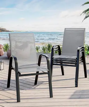 4-Piece Stackable Patio Chair Set 1