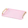 Rectangle Serving Tray Luxury Multipurpose Rectangular Art Tray Platter for Snacks Meals Breakfast Coffee Table Bathroom Vanity 1