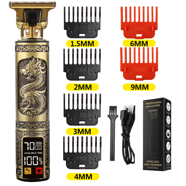 USB Electric Hair Cutting Professional Beard Trimmer Machine Rechargeable New Hair Clipper Man Shaver Trimmer For Men Barber