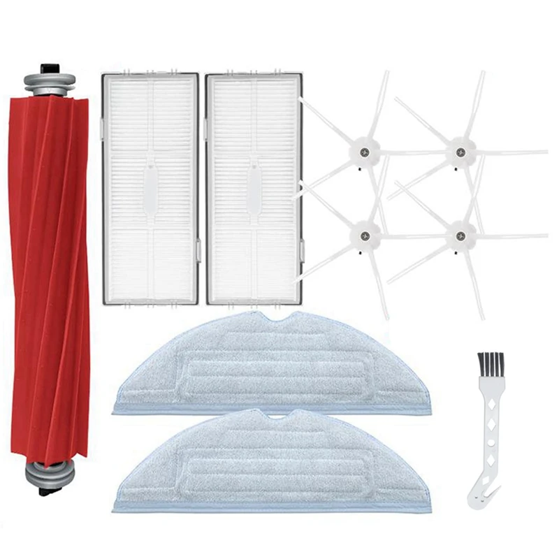 

Запчасти для Xiaomi Roborock S7 T7, сменные детали, аксессуары для очистки, основная и боковая щетки, насадка на швабру, тряпка, фильтр НЕРА