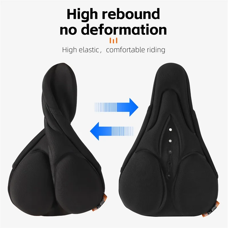 WEST BIKING MTB Comfortable Saddle Cover Light Breathable Seat Cover Soft Sponge Painless Bike Seat Cushion Rainproof bicycle saddle cover,bicycle seat cover,bicycle seat cushion,bike riding cushion