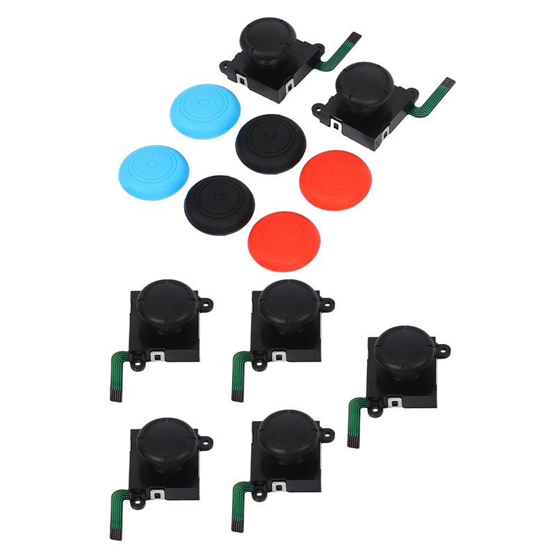 Confezione Da 2 Joycon 3D Joystick Ablewe Analog Thumb Stick Joy Con Kit Di Riparazione Con 5 Pezzi Di Ricambio 3D Analog Rocker Joy Stick
