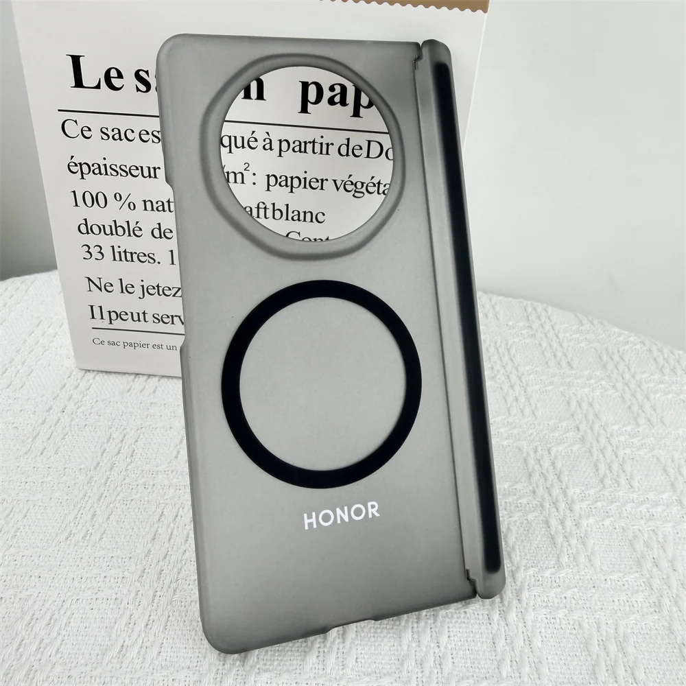 Ice Crystal Ultra Thin Magnetic Hinge Shockproof Case - Clear/Matte Finish