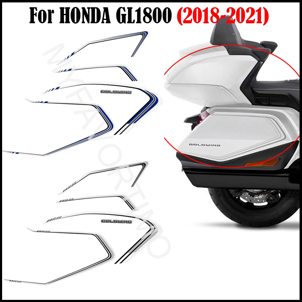 2018 2019 2020 2021 Motorcycle For HONDA Goldwing GL1800 GL 1800 Touring Stickers Decal Kit Cases Protector Trunk Luggage