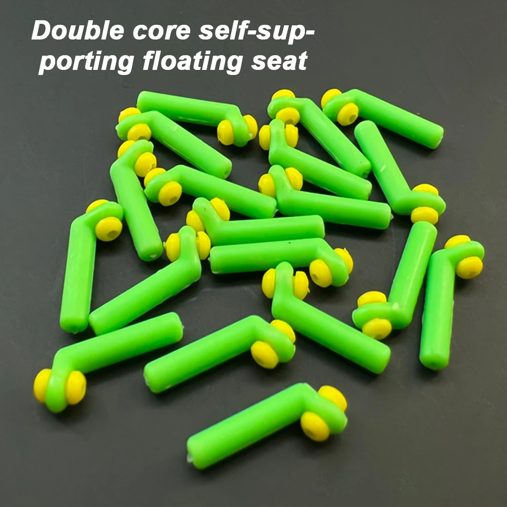 30pcs/lot Fishing Gear Block Rotation Drift Fishing Floats Accessory Bobber Rubber Tools Fishing Gadget Float Rest