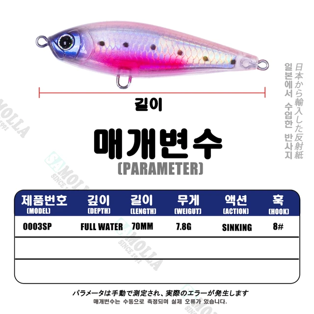 2022 Pencil Fishing Lure Weights 7.8g 70mm Sinking Tackle Peche Goods  Accessories Baits Isca Artificial Pesca Bass Pike Carp - AliExpress
