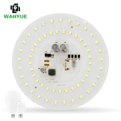 LED Round Chip 55W 45W 38W 28W 18W 14W 10W 5W for Light Bulb 2835SMD DOB Light Beads AC 220V No Flicker Bulb Chips Lighting Lamp