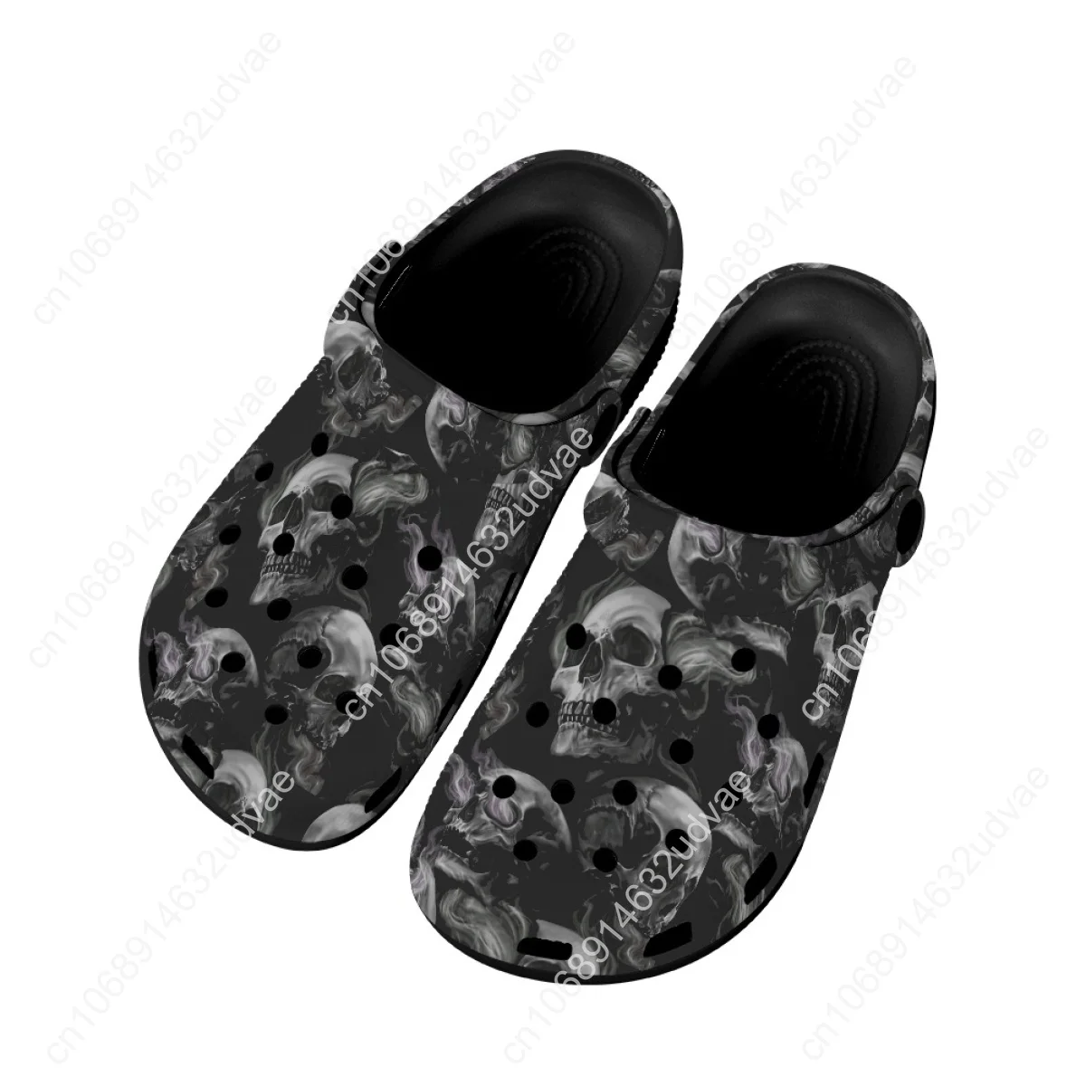 Girls Slippers Flats Casual Summer Shoes Fashion Skull Design Lightweight Breathable Girls Slippers Home Garden Shoes Comfort