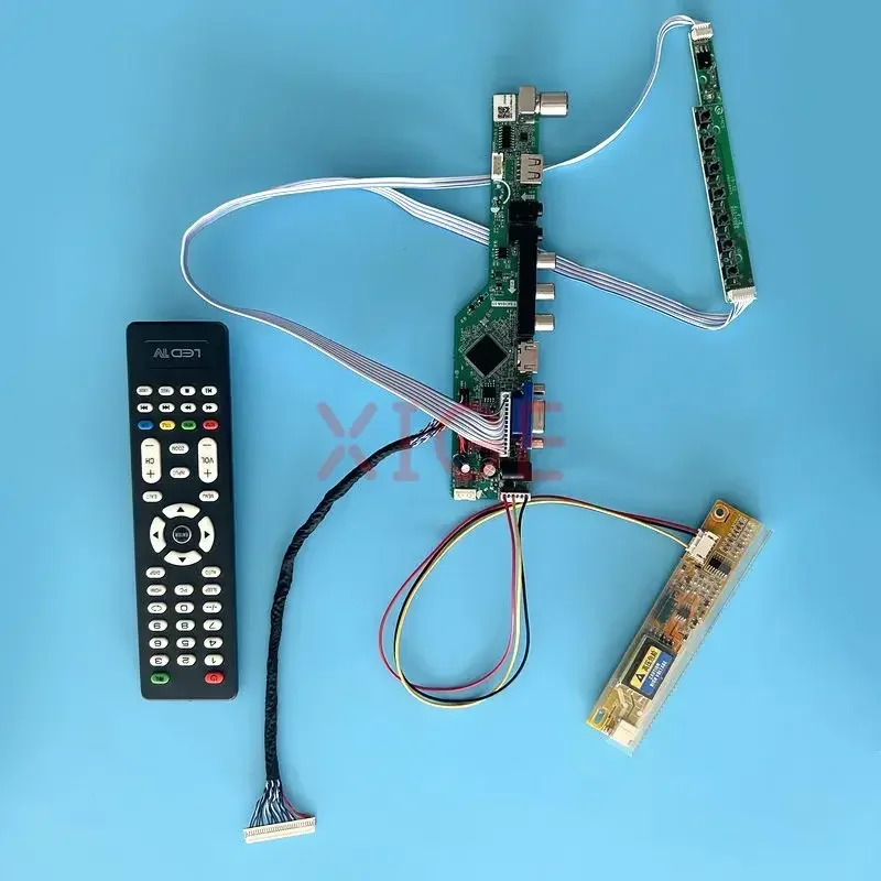 

Плата контроллера подходит для N184H3 LQ164M1LD4C LTN160HT01 LVDS 30-контактный аналоговый ТВ ЖК-дисплей 1920*1080 ИК + USB + AV + HDMI + VGA 1CCFL комплект для самостоятельной сборки