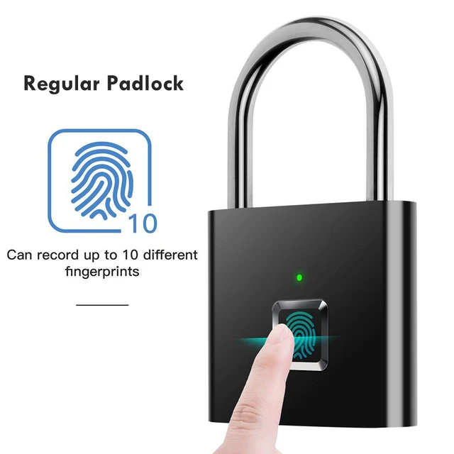 Home Security Electronic Locks  Fingerprint Lock Smart Padlock - Tuya  Biometric - Aliexpress