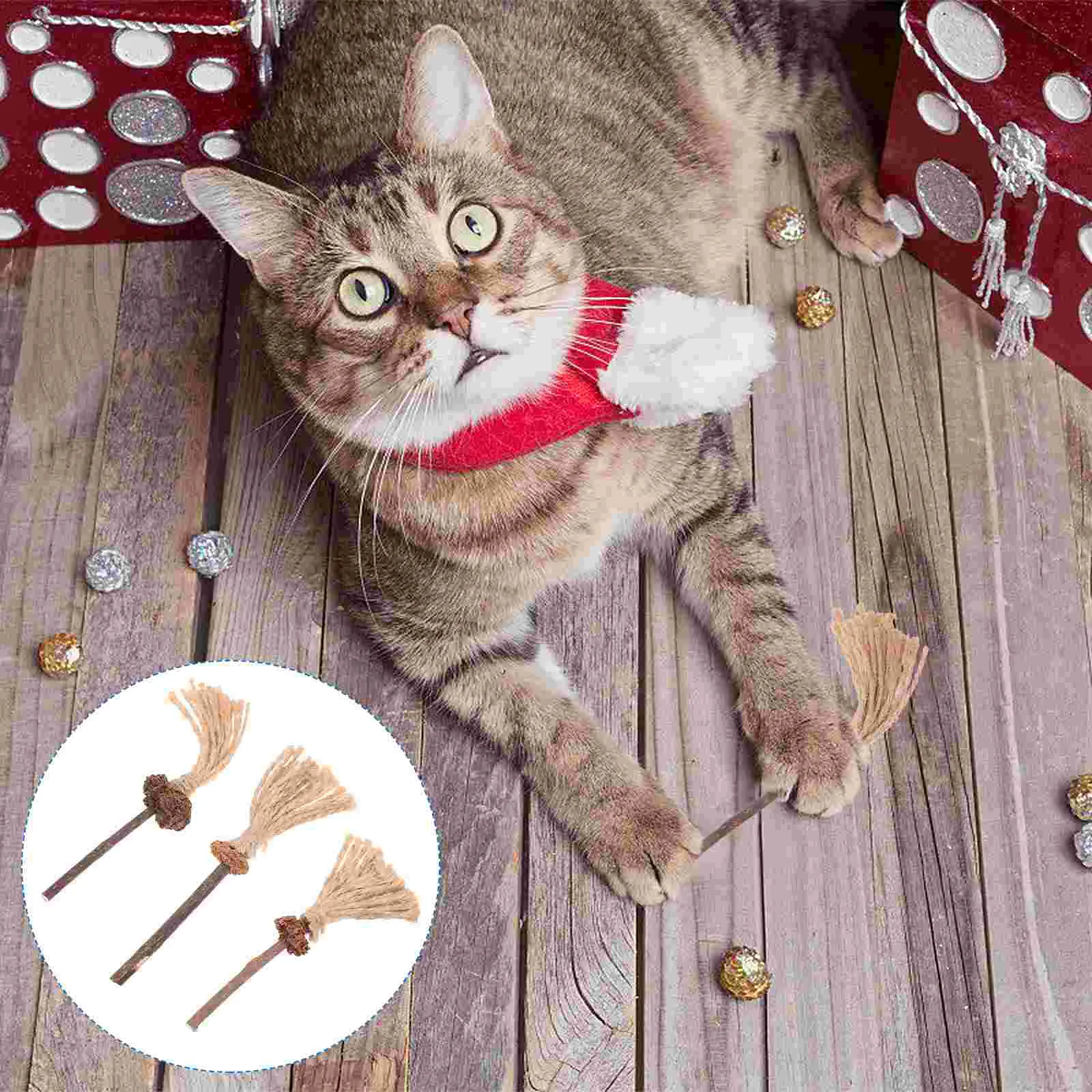 

3Pcs Kitten Cat Chew Silvervine Stick Toy Treats for Teeth Cleaning and Grinding