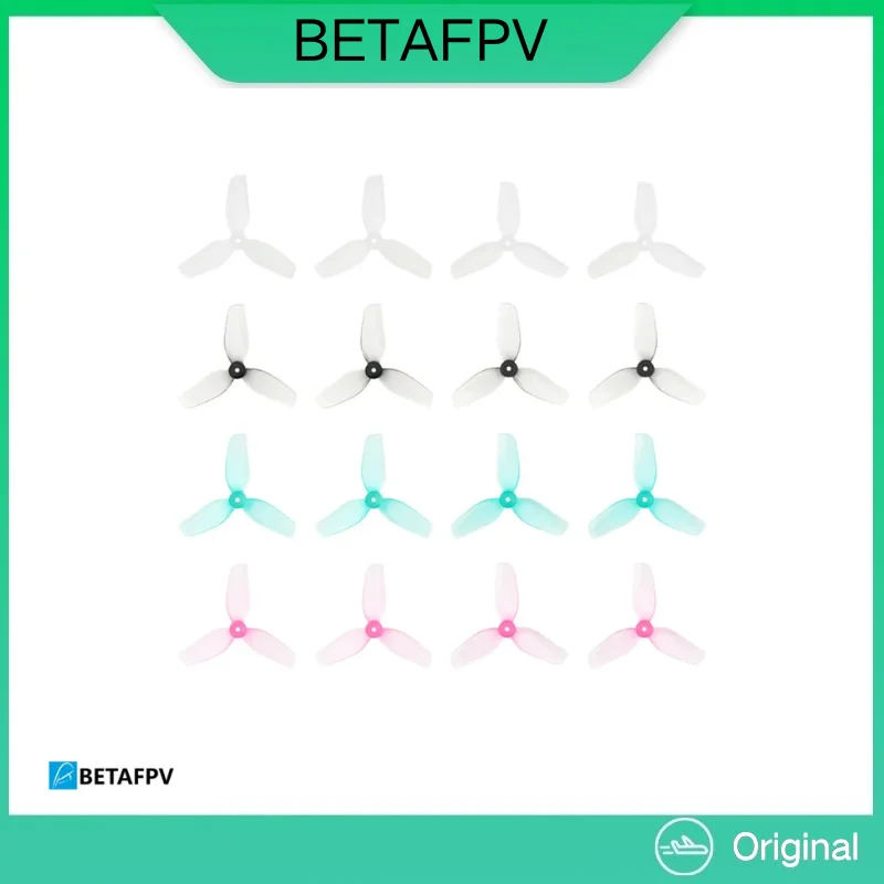 Hélices 31mm 3 Pales HQ Polycarbonate pour Drone Course - Lot de 16